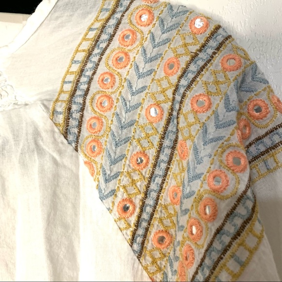 Cupio boho embroidered top small - Picture 4 of 7